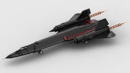 Lockheed Martin SR-71 Blackbird 1:38 Scale with Stand