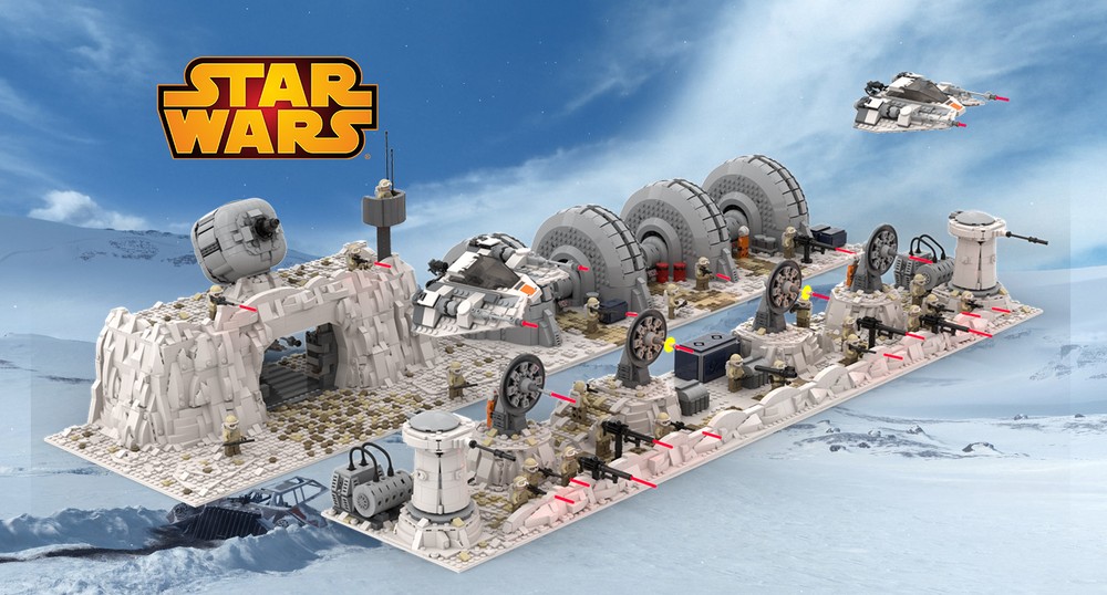 Lego SW Episode 5 Battle on Hoth BUNDLE Rebel Echo Base Gate / Rebel cannons / Shield Generators / laser 1.4 FD P-Tower