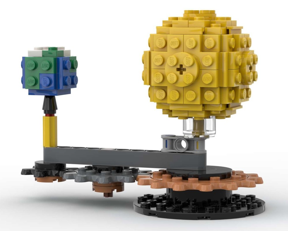 Lego Earth and sun orrery