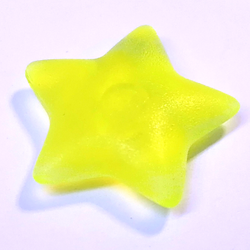 Lego Clikits Icon, Star 2 x 2 Large with Pin / Trans-Neon Green