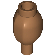 Lego Plant, Root Vegetable with Stud on Top and Pin on Bottom [Plain] / Medium Nougat