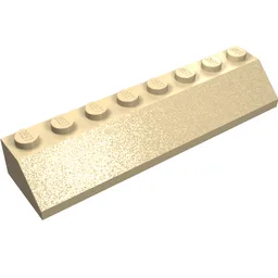 Brick Sloped 45° 2 x 8 / Tan