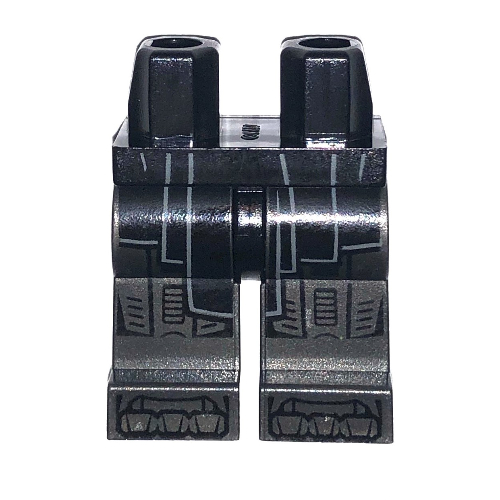 Lego Hips and Black Legs with Robetails, Robot Legs print / Black