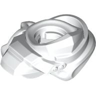 Lego Minifig Neckwear Shoulder Guard with Hood and Katana Holder / White