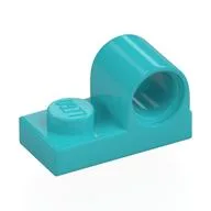 Plate Special 1 x 2 with Pin Hole on Top / Medium Azure