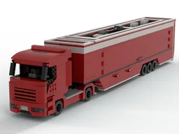Race car transport truck