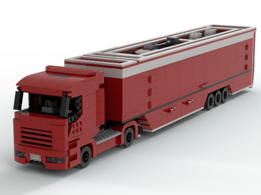 Lego Race car transport truck