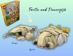 31162 Alternative build: Turtle and Flowerfish