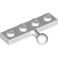 Lego Plate Special 1 x 4 with Towball / White