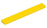 Tile 1 x 8 with Groove / Yellow