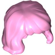 Lego Hair Mid-Length, Wavy, Tidy Bangs / Bright Pink