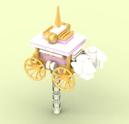 beauxbatons carriage for lego castle 71043