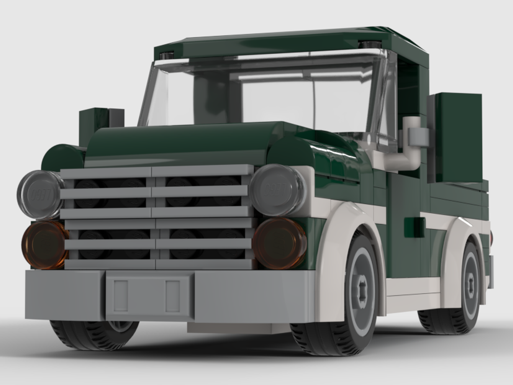 Lego 1950's Dark Green Pickup Truck