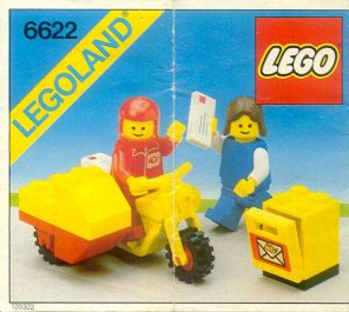 Lego Mailman on Motorcycle