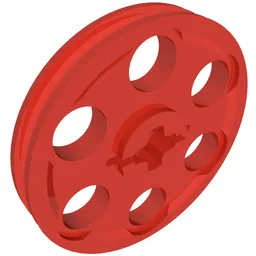 Technic Wedge Belt Wheel [aka Pulley] / Red