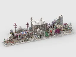 Winter Village - Display Package 2 for sets: 10235, 10245, 10249, 10259, 10263, 60366, 21330, 41756