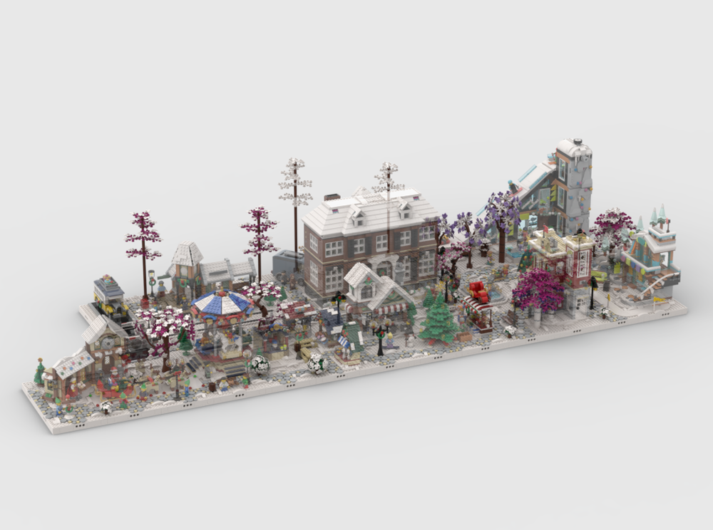 Lego Winter Village - Display Package 2 for sets: 10235, 10245, 10249, 10259, 10263, 60366, 21330, 41756