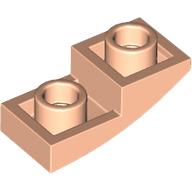 Lego Brick Curved Inverted 2 x 1 / Light Nougat