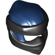 Lego Wrap with Short Back Knot Smooth, Black Mask pattern / Dark Blue
