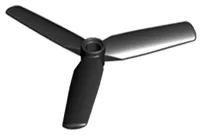 Propeller 3 Blade 9 Diameter with Pin Hole, Recessed Center