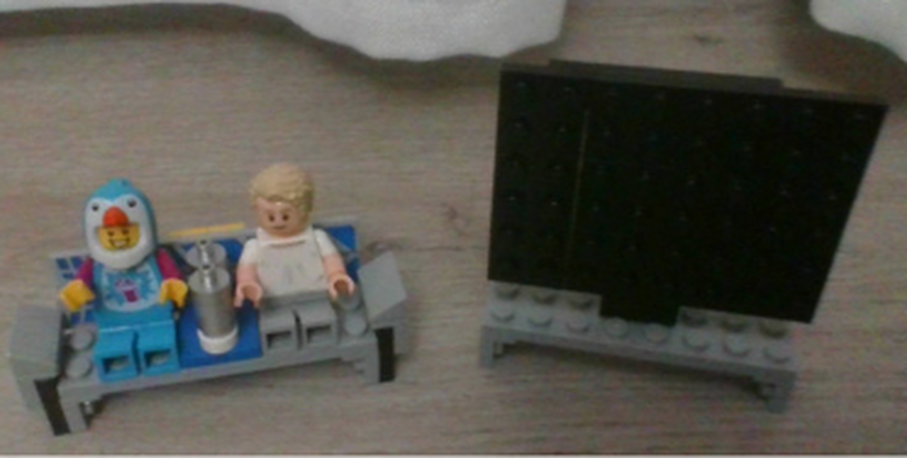 Lego Big television with a sofa