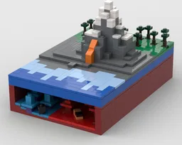 Mincraft: The Mountain Diorama Premium Edition
