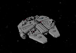 Mini-Scale Millennium-Falcon with Display Stand