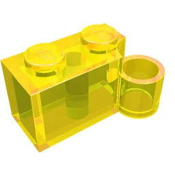 Hinge Brick 1 x 4 [Lower] / Trans-Yellow