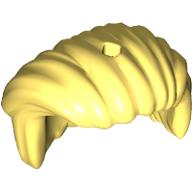 Lego Hair Swept to Right, Hard Plastic / Bright Light Yellow