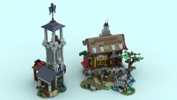 The Winged Flagon Tavern and Watchtower