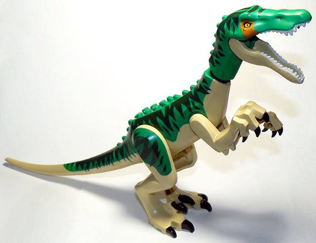 Lego Dinosaur Baryonyx with Dark Green Stripes