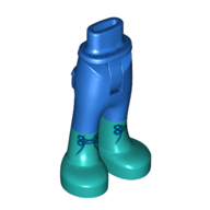 Lego Minidoll Hips and Trousers with Back Pockets and Sand Green Boots Print / Blue