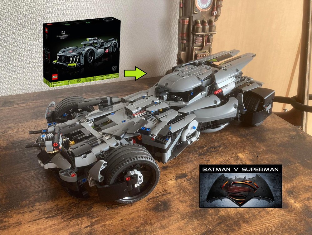 Lego BvS Batmobile Peugeot 9X8 Alternate Build