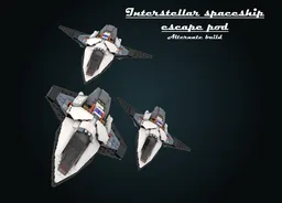Interstellar spaceship with escape pod - Alternate build of 60430