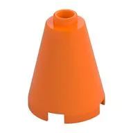Cone 2 x 2 x 2, Open Stud / Orange