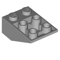 Lego Brick Sloped Inverted 33° 3 x 2, Connections between Studs, Round Bottom Pin / Light Bluish Gray