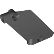Technic Panel Curved 5 x 7 Parallelogram Left / Black