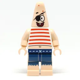 Patrick Star in Pirate Outfit