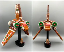 Gingerbread Shuttle (40806 Alternate Model)