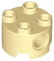 Brick Round 2 x 2, Pin Holes