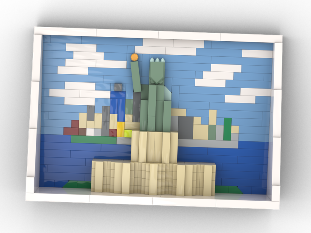 LEGO Art postcard New York
