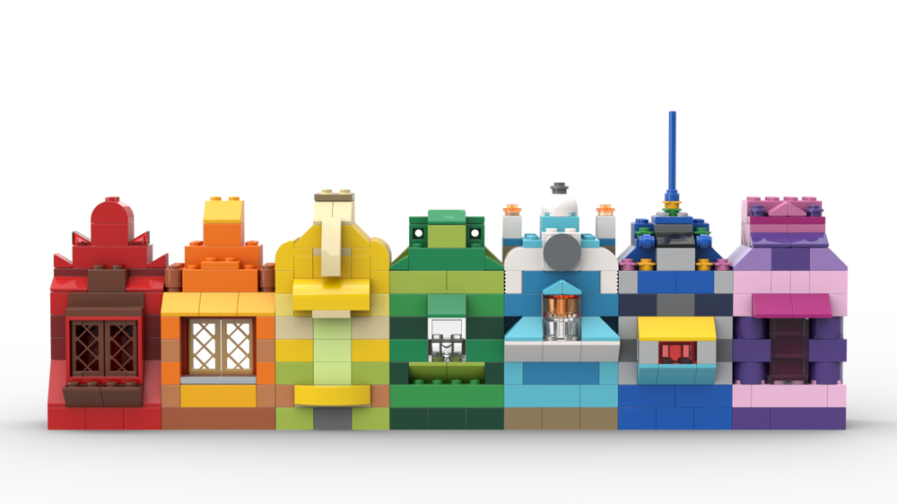 Lego 10698 EXTRA rainbow houses