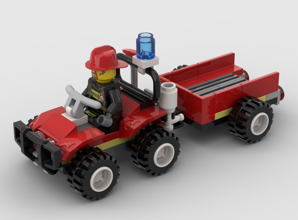 Lego Utility Cart – Fire ATV 30361