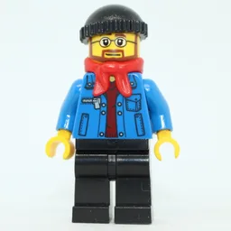 Man, Open Denim Jacket, Black, Legs, Red Scarf, Black Hat