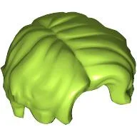Hair Mid Length, Parted / Lime