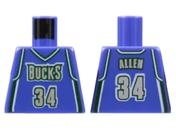 Torso NBA Milwaukee Bucks #34 Allen Pattern / Violet