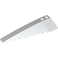Lego Brick Wedged, Curved 10 x 3 Left / White