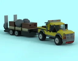 Miner Foreman's Truck and Trailer