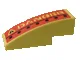 Slope, Curved 3 x 1 with 'DANGER' and Black Dots Left Pattern (Sticker) - Set 7776