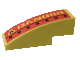 Lego Slope, Curved 3 x 1 with 'DANGER' and Black Dots Left Pattern (Sticker) - Set 7776